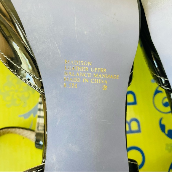 Bobbi Blu Madison black patent leather lace heels 50s 60s pinup Mary jane 8.5 - Picture 3 of 16